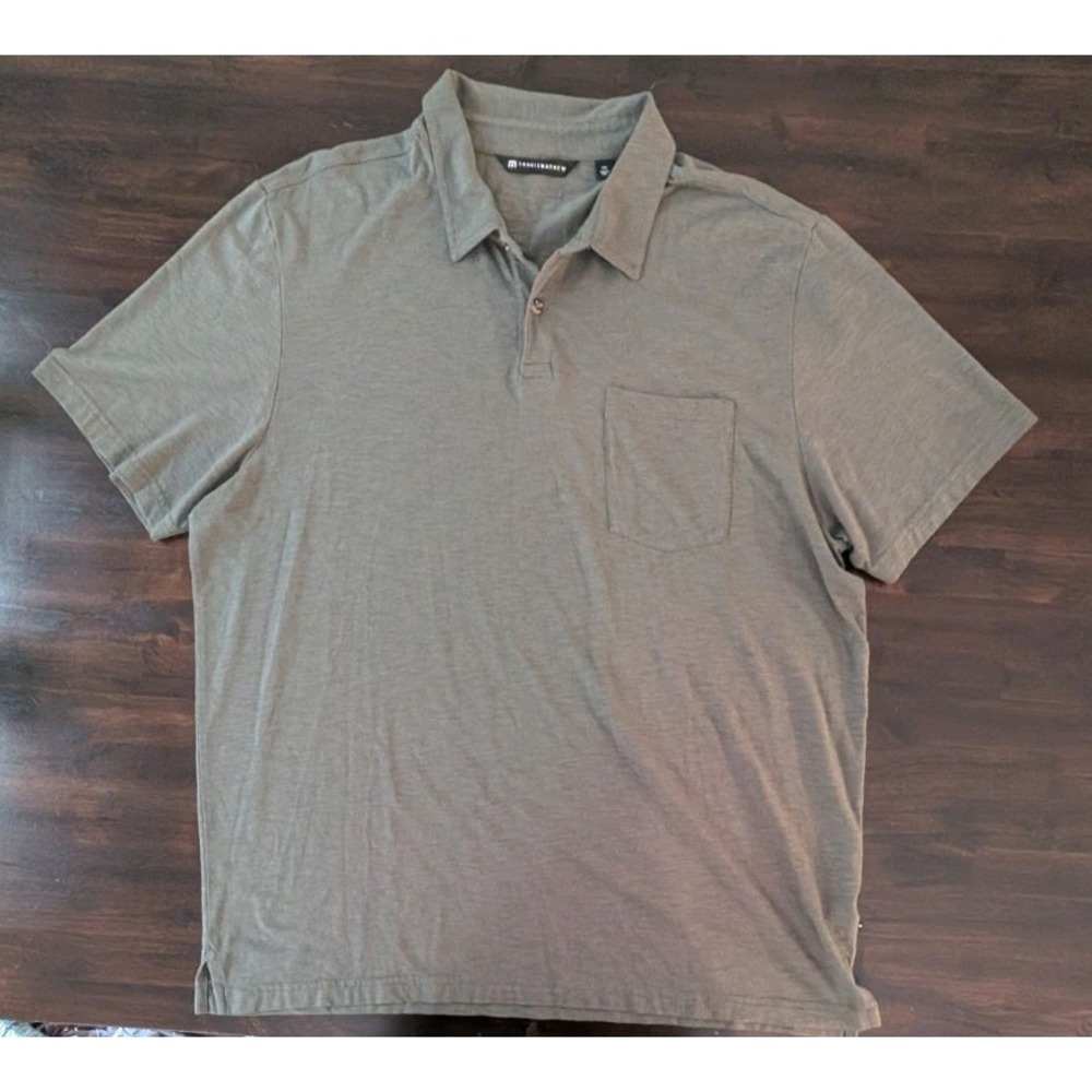 TravisMathew Men's Golf Polo Shirt  XXL 2XL Pocket Stretch